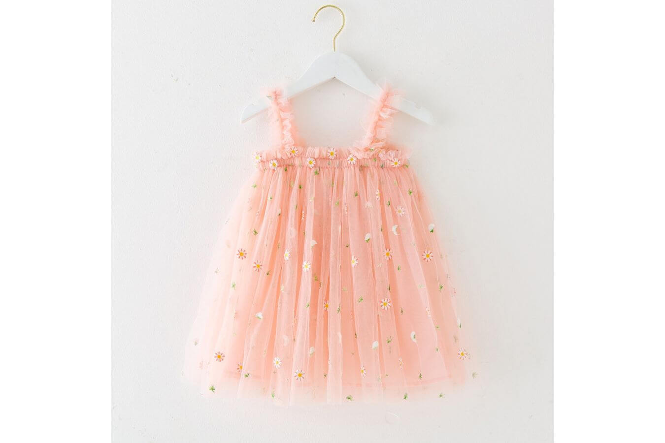 tulle daisy dress || pink