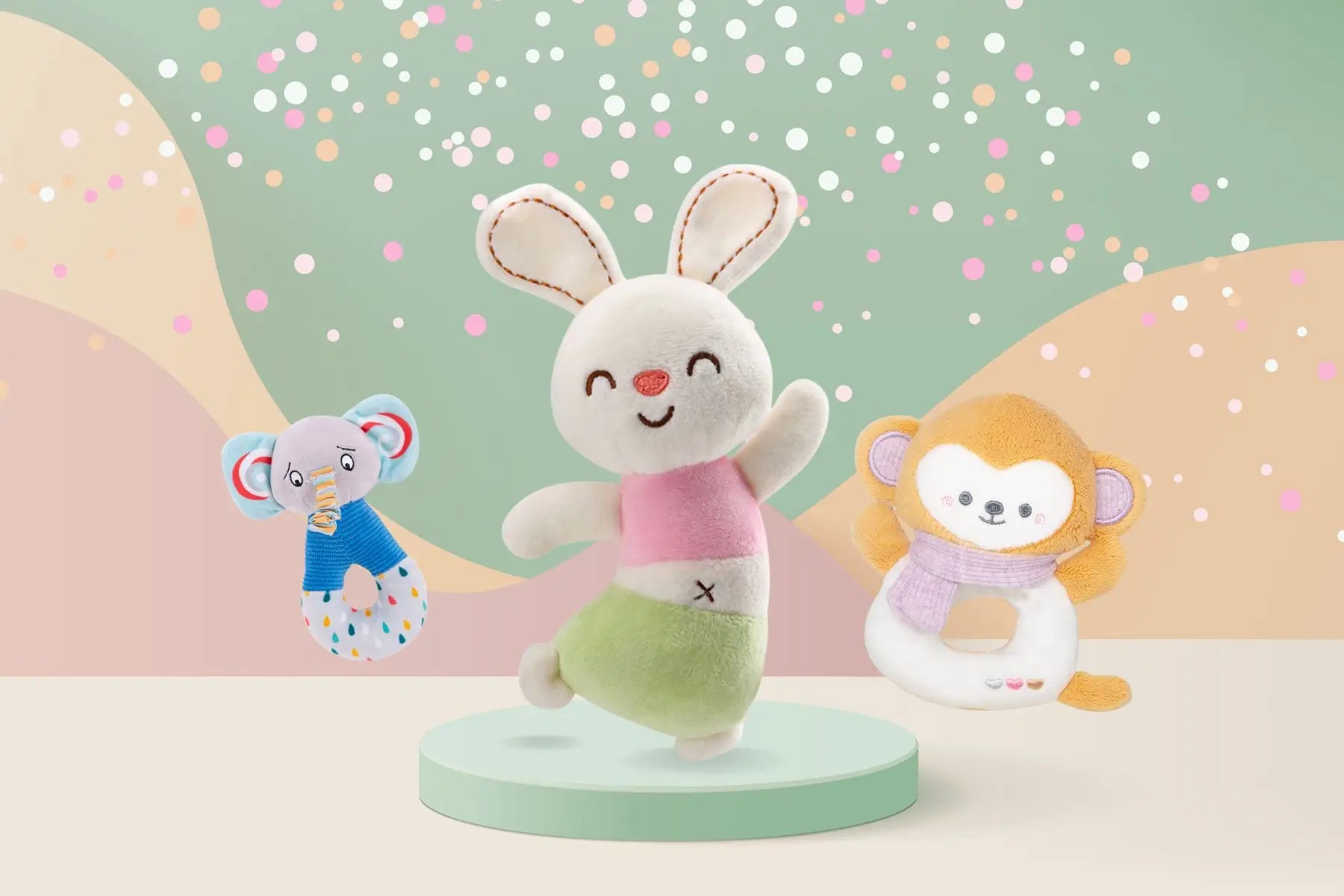 Custom Wooden Rattle, Sensory Toys For Baby, Personalized New Baby