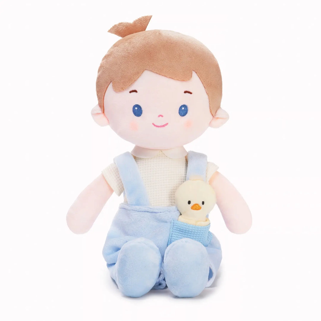 Billy Boy & His Duckling personalized plush doll for babies, front view