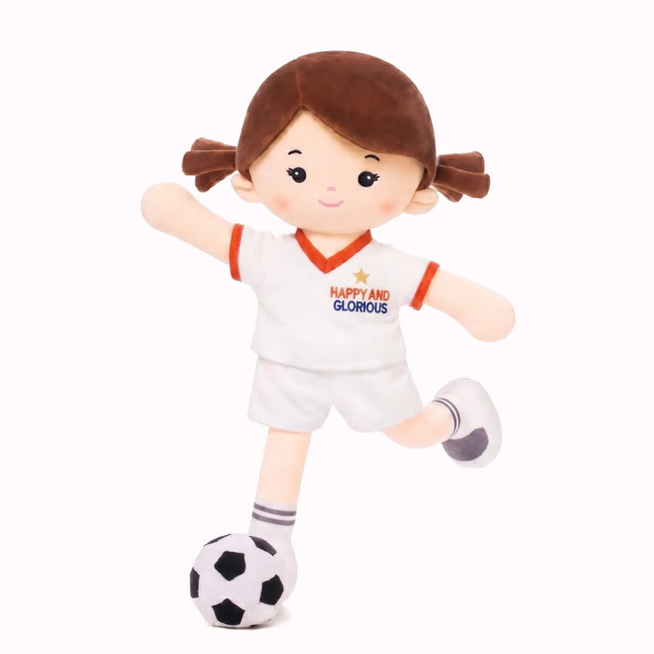 [PRE-ORDER] Personalized Soccer Girl - UK (2 Skin Tones)