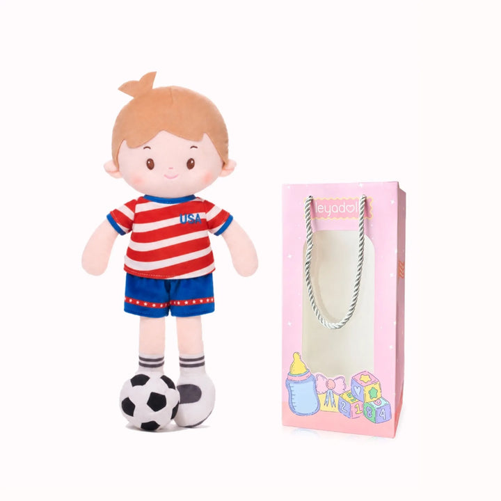 [PRE-ORDER] Personalized Soccer Boy - USA (2 Skin Tones)