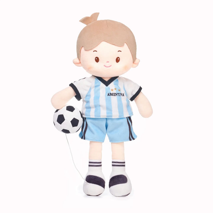 Garçon footballeur personnalisé - ARG (2 tons de peau)