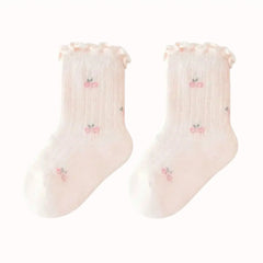 Rüschen-Shorts mit Blumenmuster