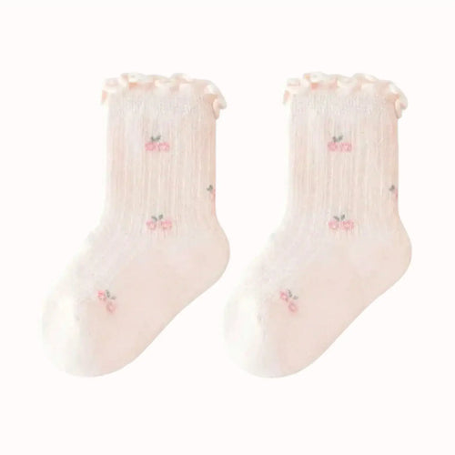 Rüschen-Shorts mit Blumenmuster