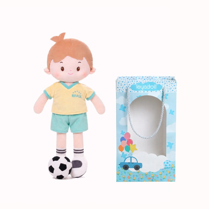 Personalisiertes Fußballkind - BRA (2 Hautfarben)