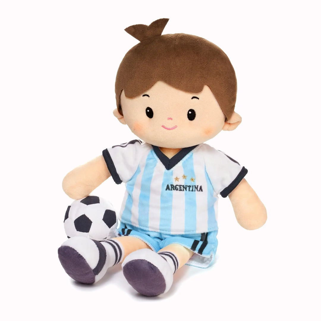 Garçon footballeur personnalisé - ARG (2 tons de peau)