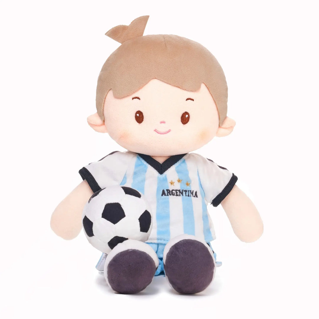 Garçon footballeur personnalisé - ARG (2 tons de peau)