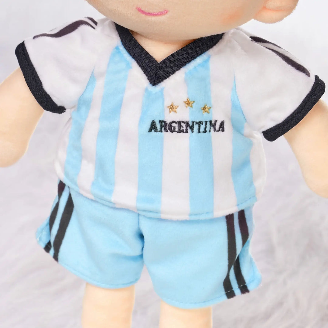 Personalized Soccer Girl - ARG (2 Skin Tones)