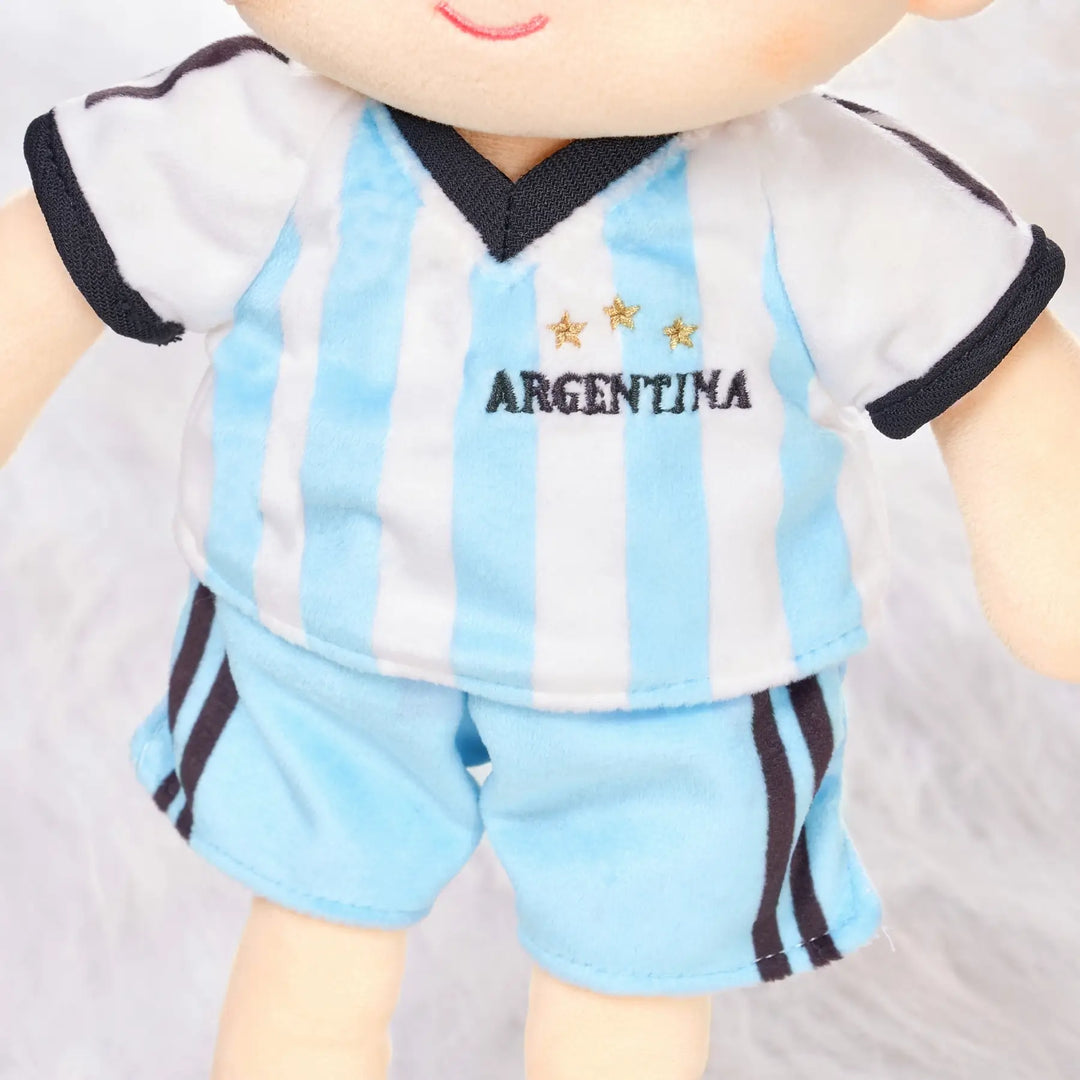 Garçon footballeur personnalisé - ARG (2 tons de peau)