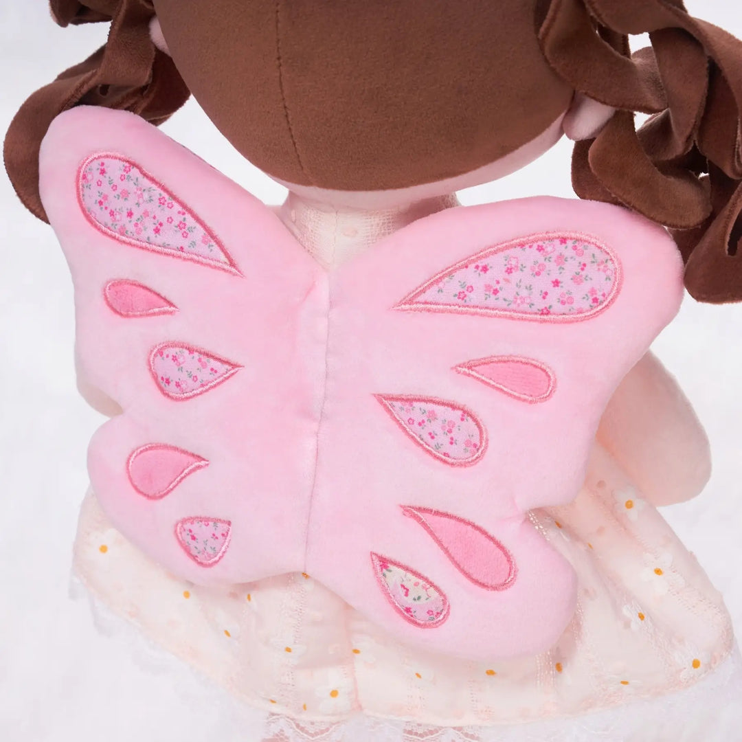 Maisie Butterfly back detail showing soft pink butterfly wing design