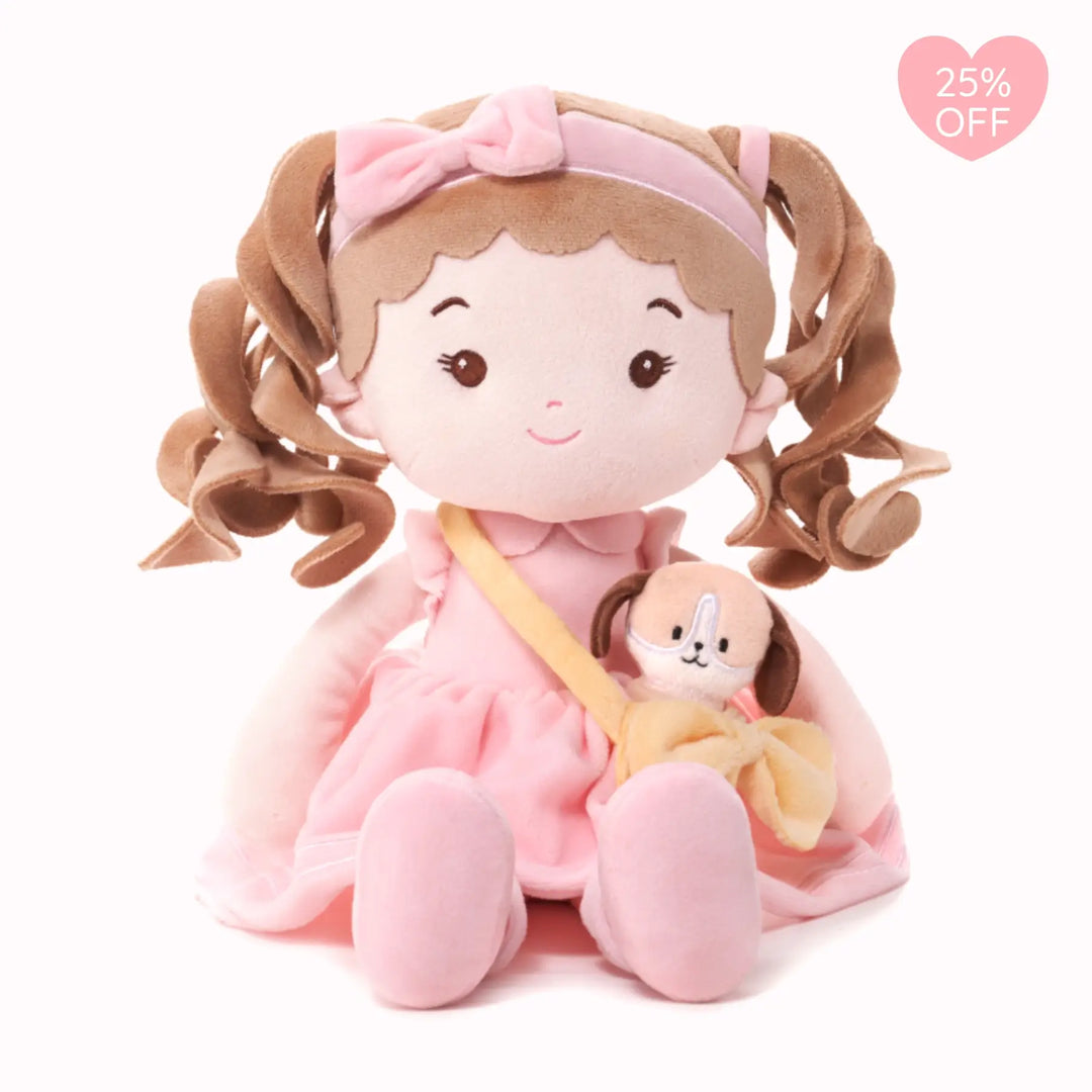 Leyadoll Soft Plush Personalized Leya Doll, My First Baby Doll