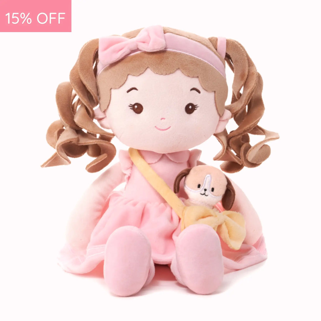 Leyadoll Soft Plush Personalized Leya Doll, My First Baby Doll