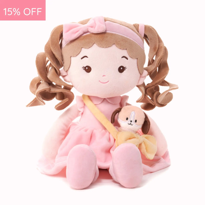 Leyadoll Soft Plush Personalized Leya Doll, My First Baby Doll