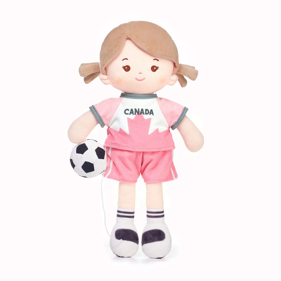 Personalized Soccer Girl - CAN (2 Skin Tones)
