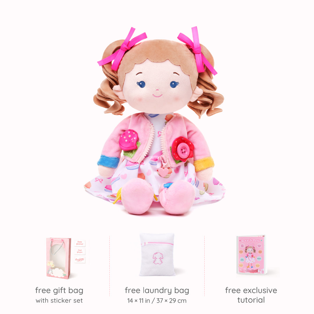 Personalized Cupcake Girl - Montessori Doll
