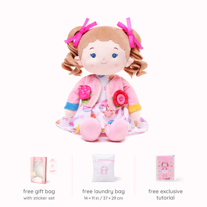 Personalized Cupcake Girl - Montessori Doll