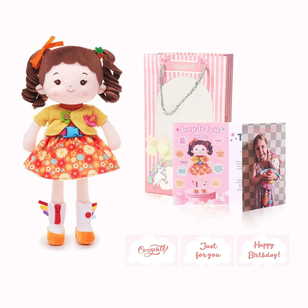 Personalized Flora Girl - Montessori Doll