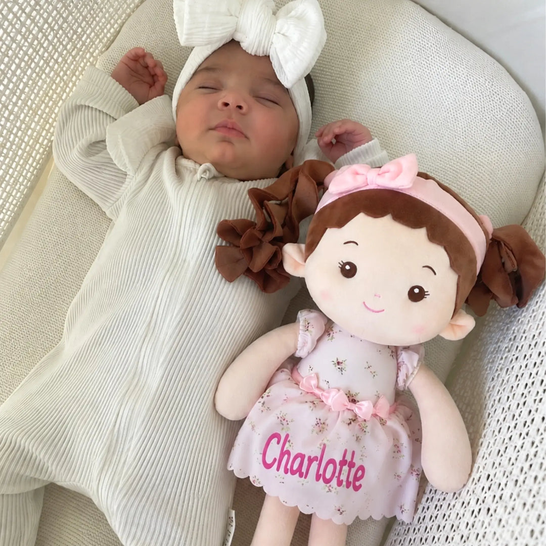 Leyadoll Soft Plush Personalized Leya Doll, My First Baby Doll