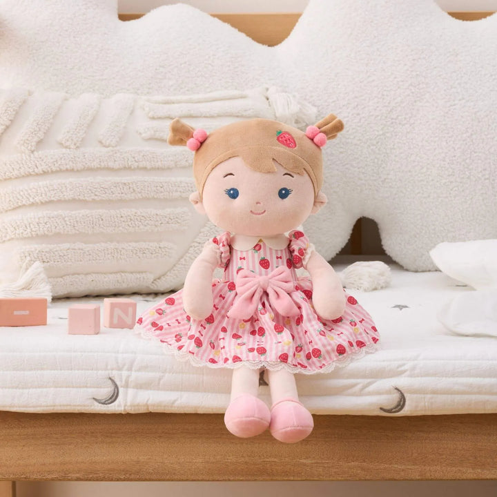 Leyadoll Personalized Baby Doll Gifts Plush Curly Girl Toys with