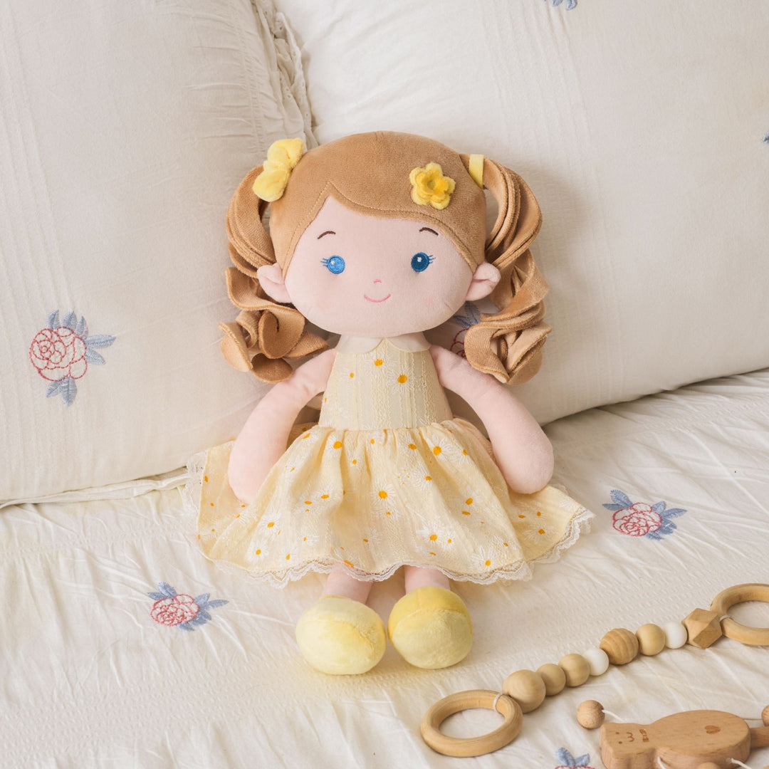 Leyadoll Personalized Baby Doll Gifts Plush Curly Girl Toys with Love 16