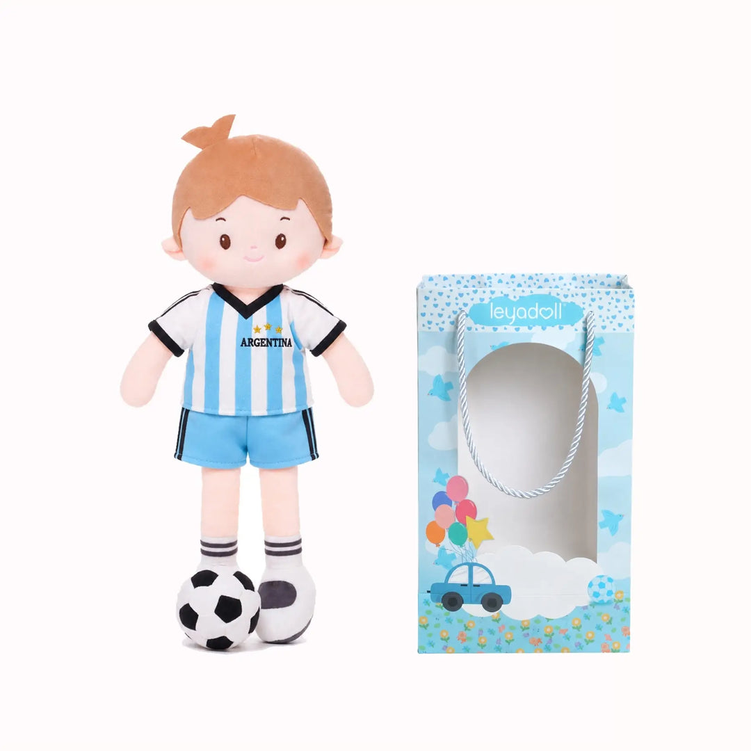 Garçon footballeur personnalisé - ARG (2 tons de peau)