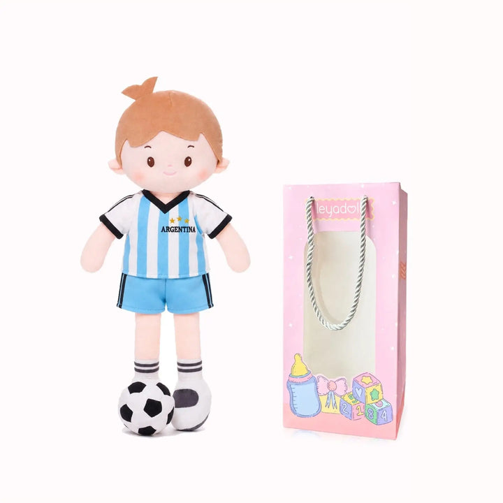 [PRE-ORDER] Personalized Soccer Boy - ARG (2 Skin Tones)
