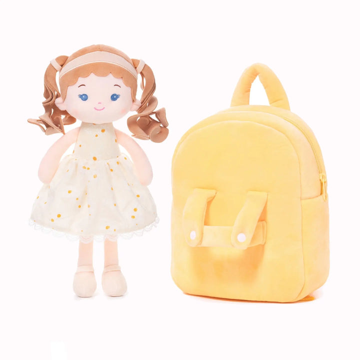 Personalized Daisy Girl Doll Backpack - Yellow