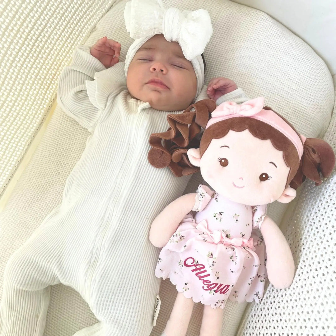 Leyadoll Soft Plush Personalized Leya Doll, My First Baby Doll
