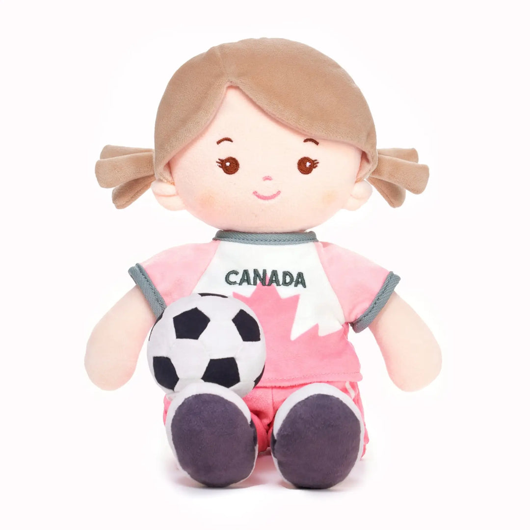 Personalized Soccer Girl - CAN (2 Skin Tones)