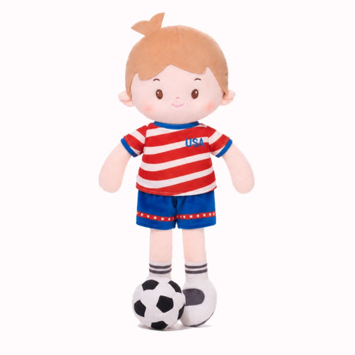 [PRE-ORDER] Personalized Soccer Boy - USA (2 Skin Tones)