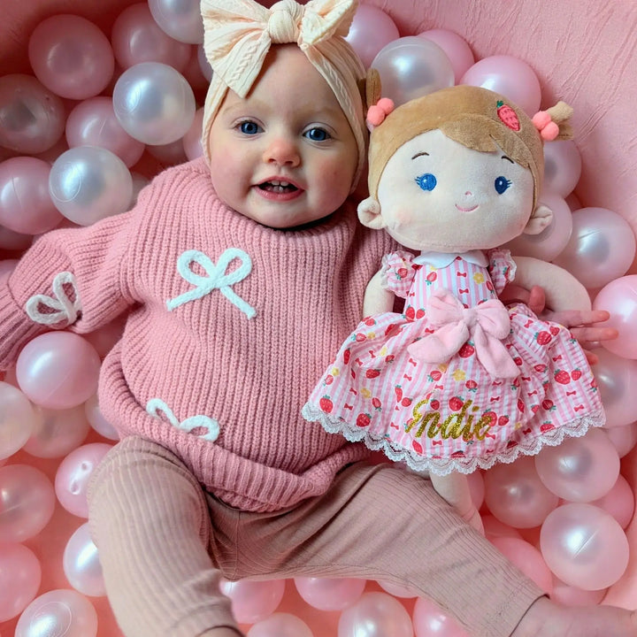 Leyadoll Soft Plush Personalized Leya Doll, My First Baby Doll