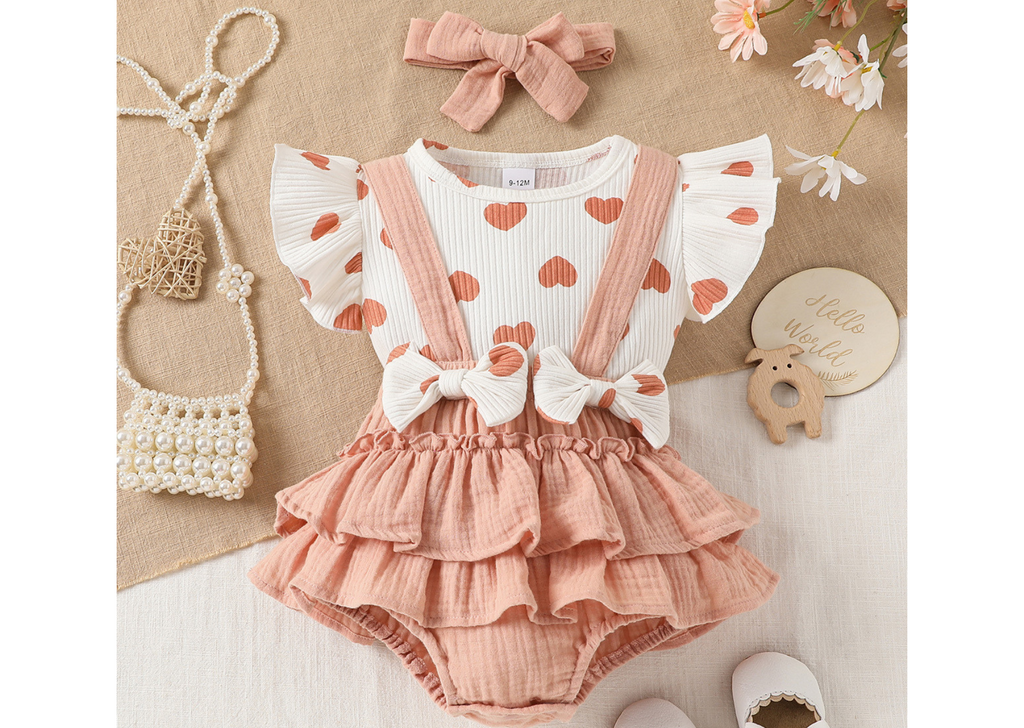 easy-peasy Baby Girl Jumpsuit and Ruffle Top Set, 2-Piece, Sizes 0/3M-24M -  Walmart.com