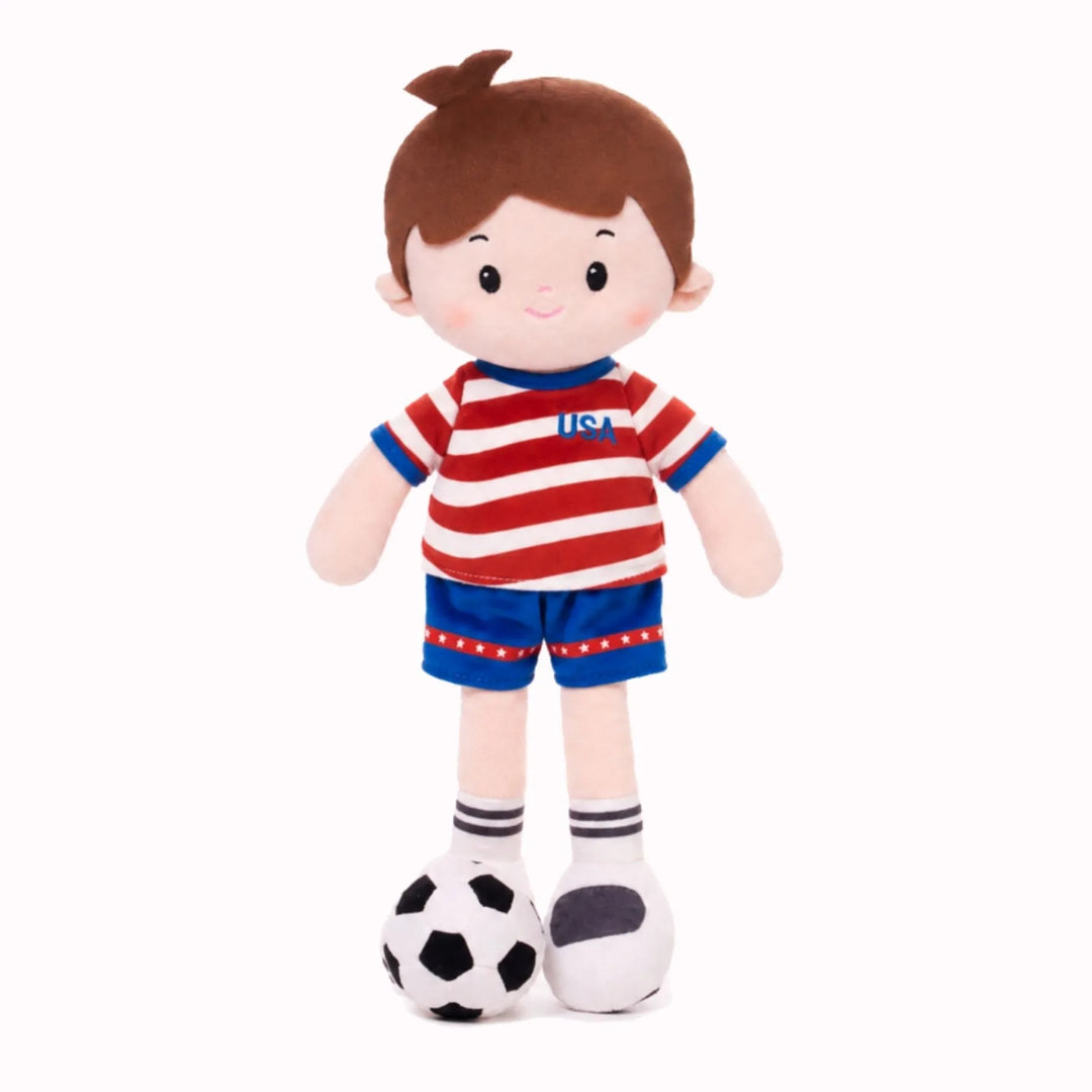 [PRE-ORDER] Personalized Soccer Boy - USA (2 Skin Tones)
