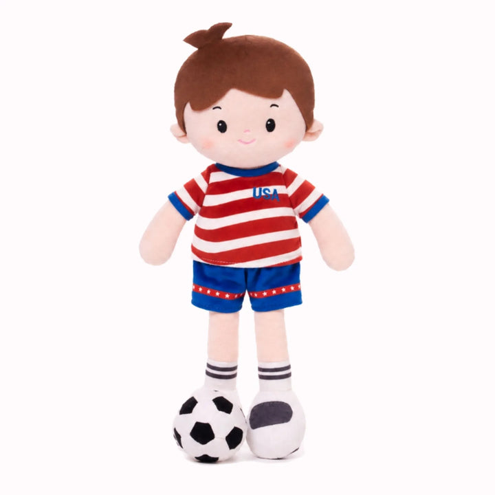 [PRE-ORDER] Personalized Soccer Boy - USA (2 Skin Tones)