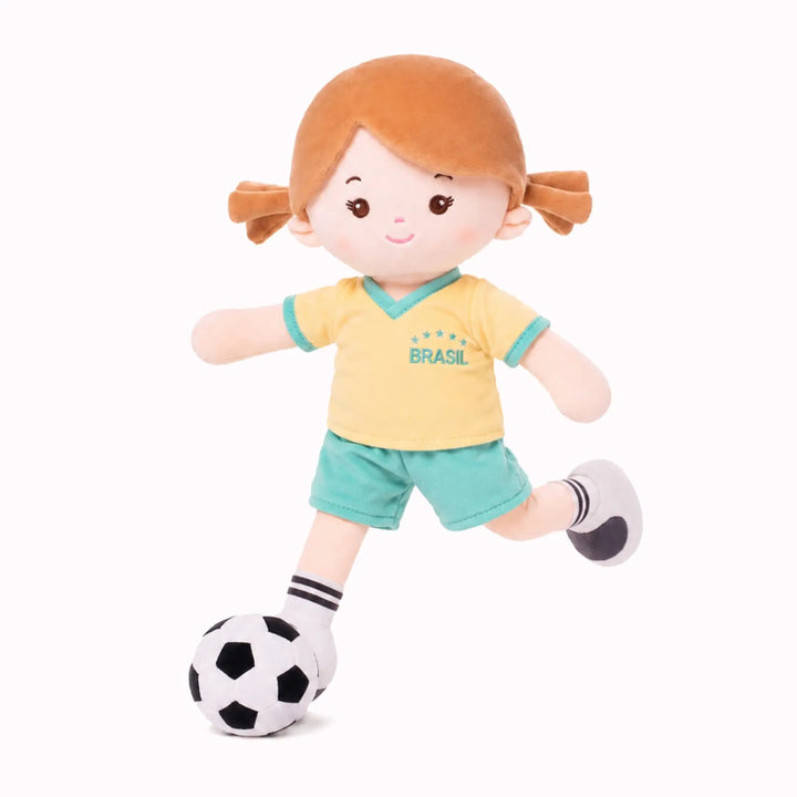 [PRE-ORDER] Personalized Soccer Girl - BRA (2 Skin Tones)