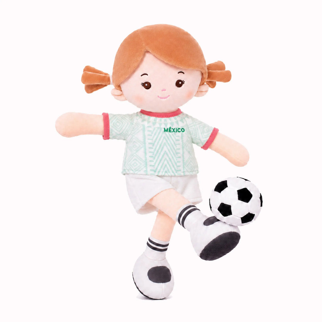 [PRE-ORDER] Personalized Soccer Girl - MEX (2 Skin Tones)
