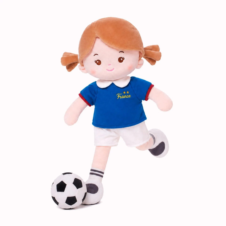 [PRE-ORDER] Personalized Soccer Girl - FRA (2 Skin Tones)