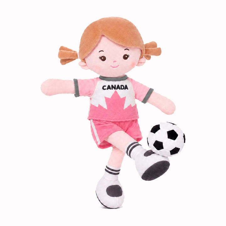 [PRE-ORDER] Personalized Soccer Girl - CAN (2 Skin Tones)