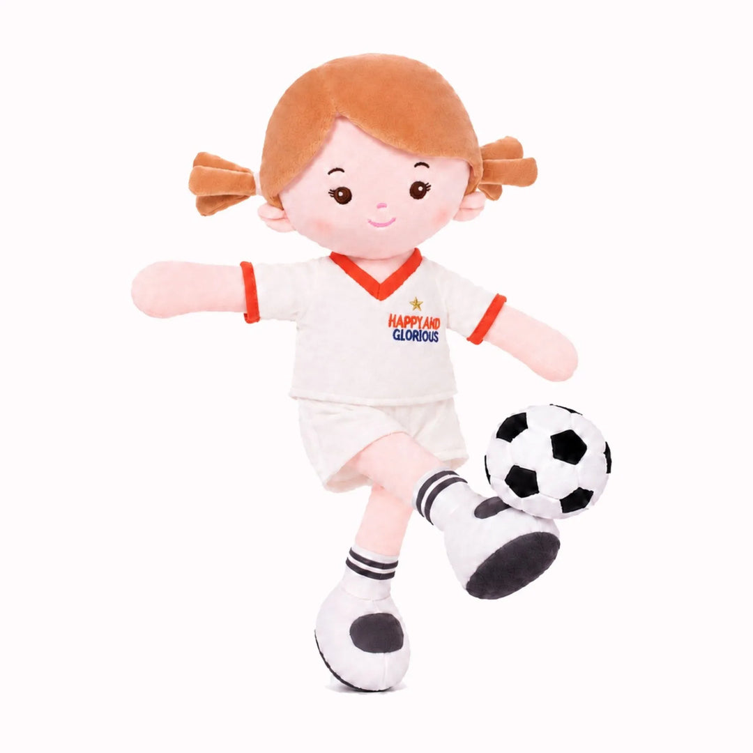 [PRE-ORDER] Personalized Soccer Girl - UK (2 Skin Tones)
