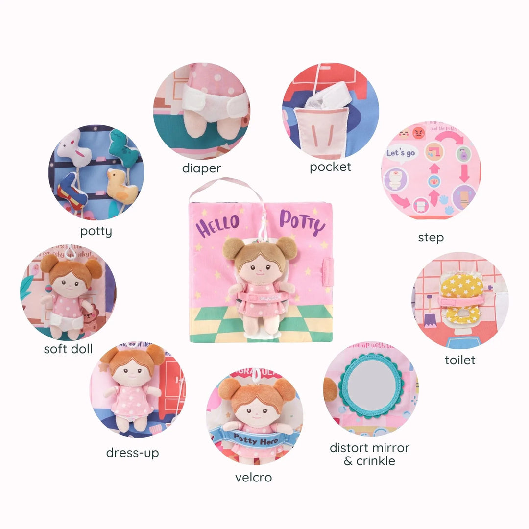 Hello Potty - Personalized Montessori Soft Book