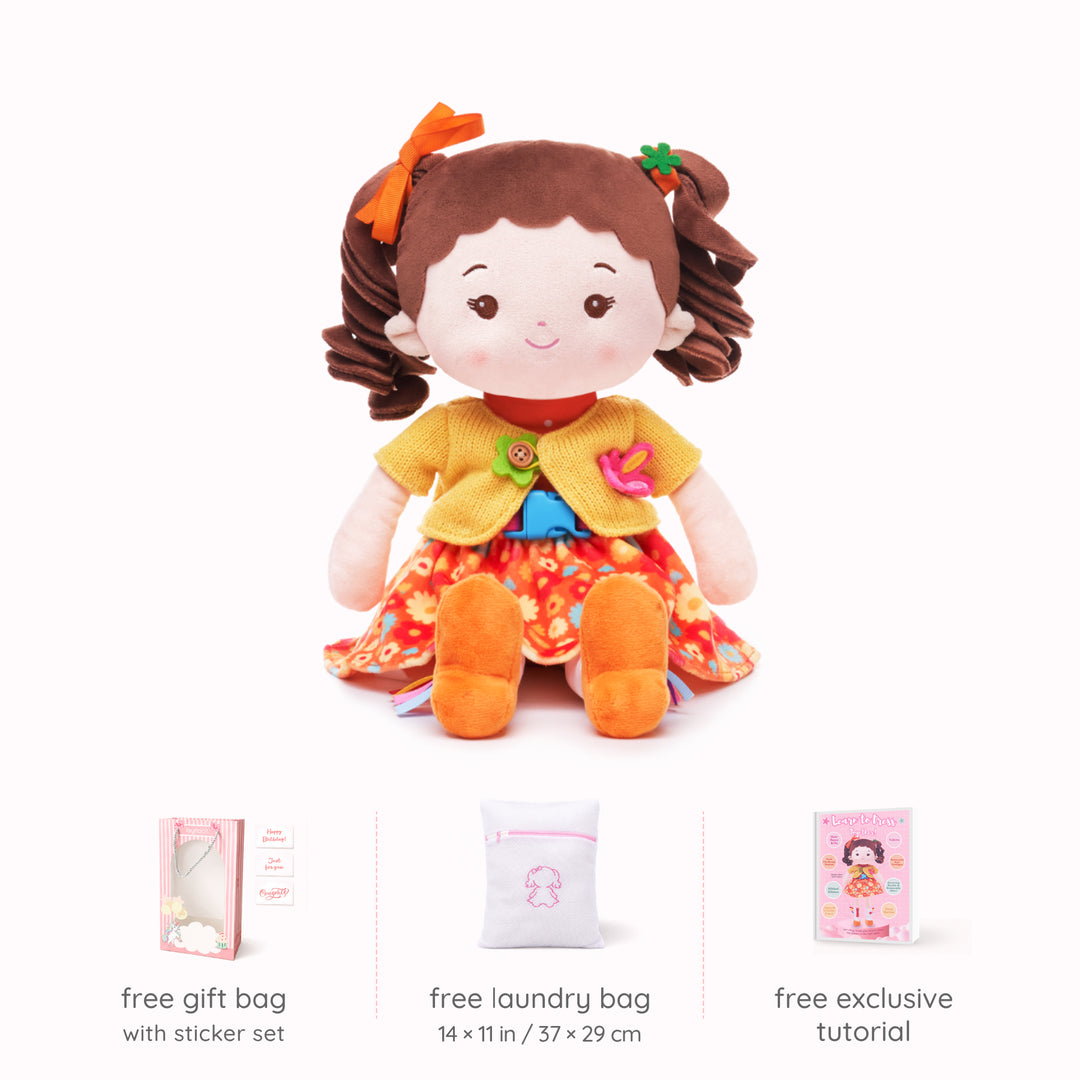 Personalized Flora Girl - Montessori Doll