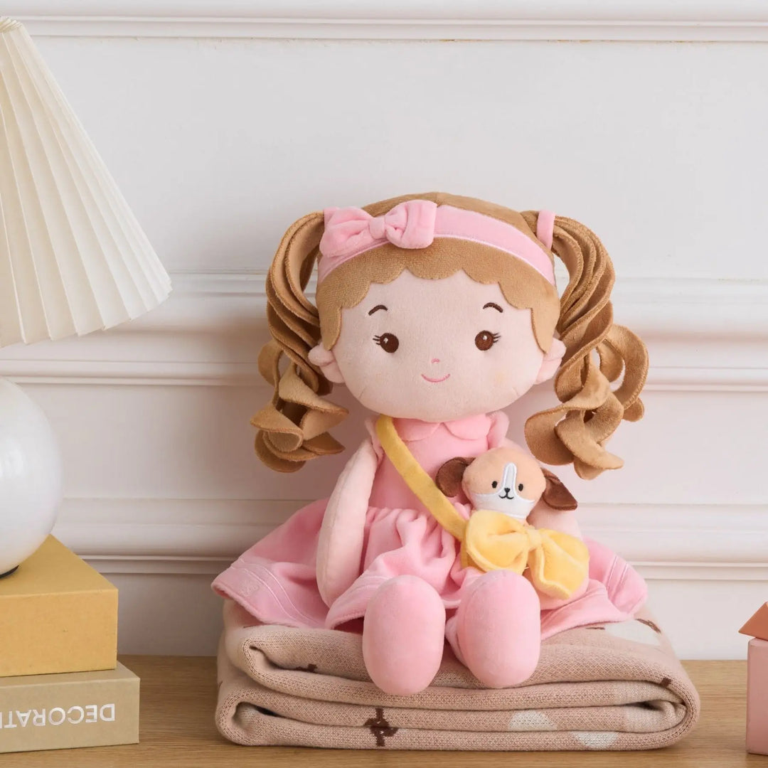 Leyadoll Soft Plush Personalized Leya Doll, My First Baby Doll