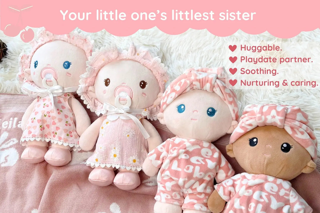 Leyadoll Soft Plush Personalized Leya Doll Baby Girl Doll
