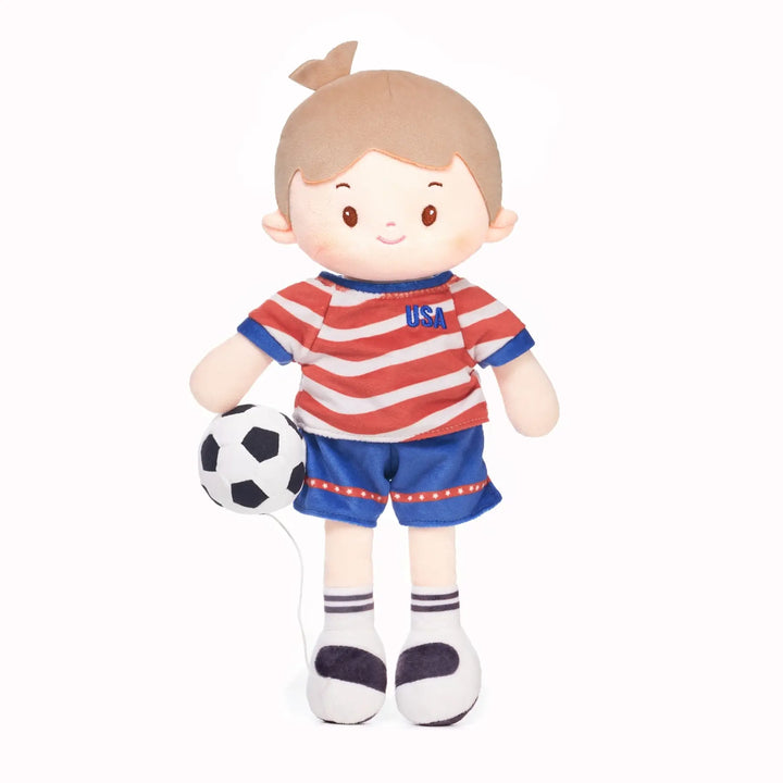 Personalized Soccer Boy - USA (2 Skin Tones)