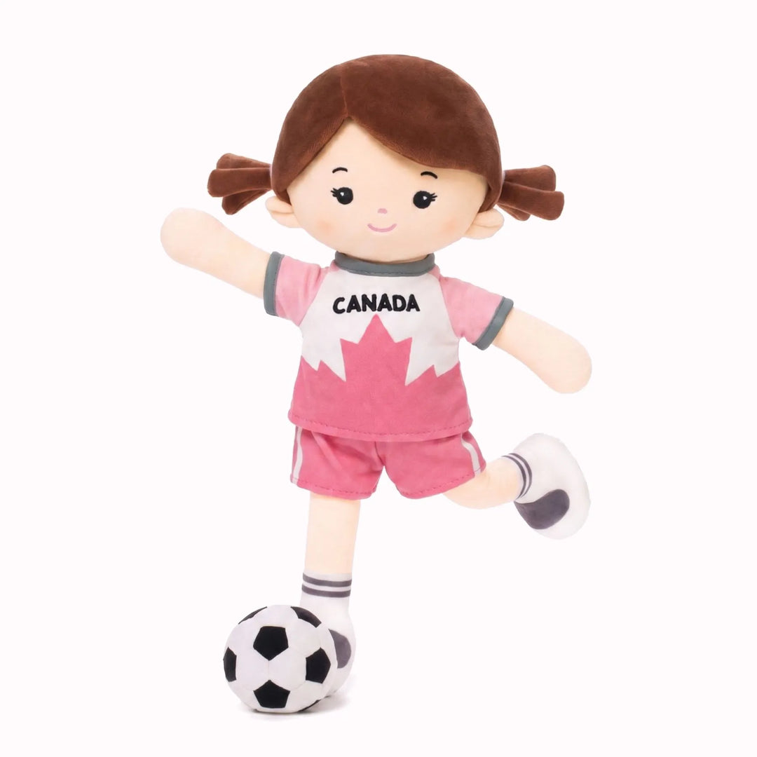 [PRE-ORDER] Personalized Soccer Girl - CAN (2 Skin Tones)