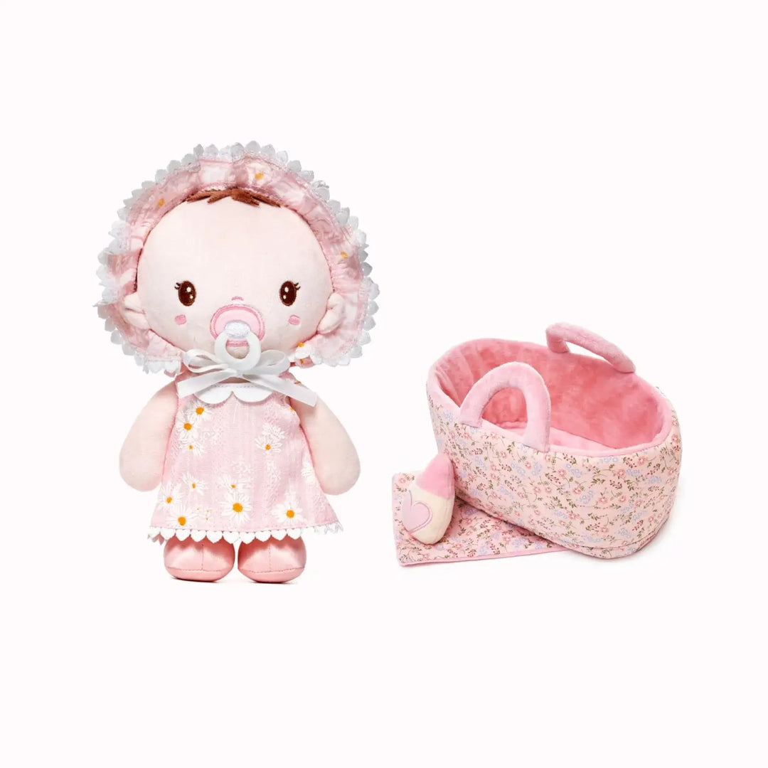 Leyadoll Personalized Baby Doll with Daisy Girl, Soft Plush Baby