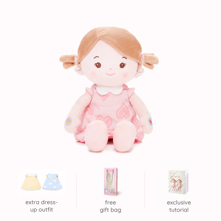 Layla talking doll with free extra dress-up outfit, free gift bag, and exclusive tutorial