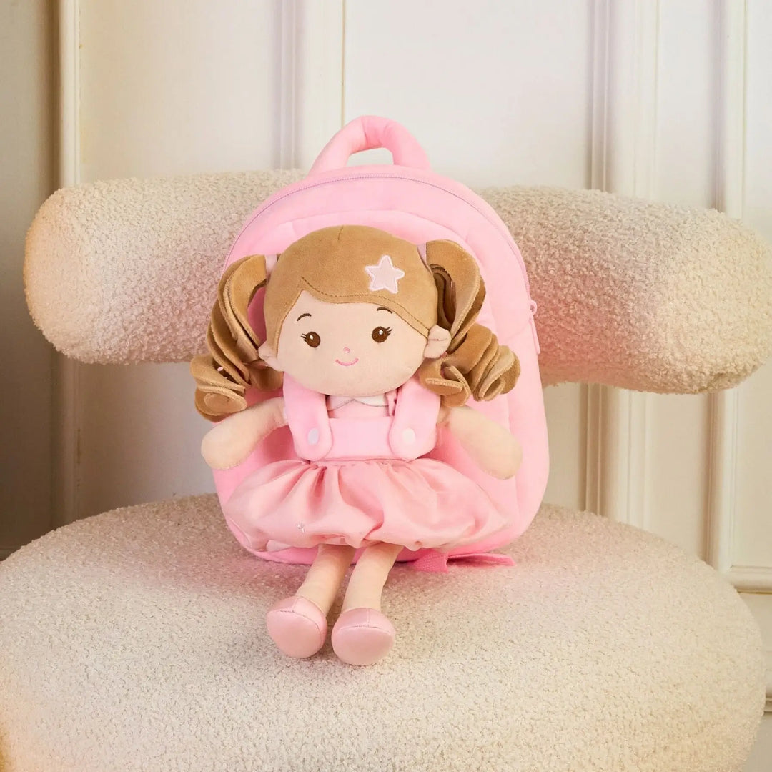 Personalized Princess Starlet Doll Backpack - Pink