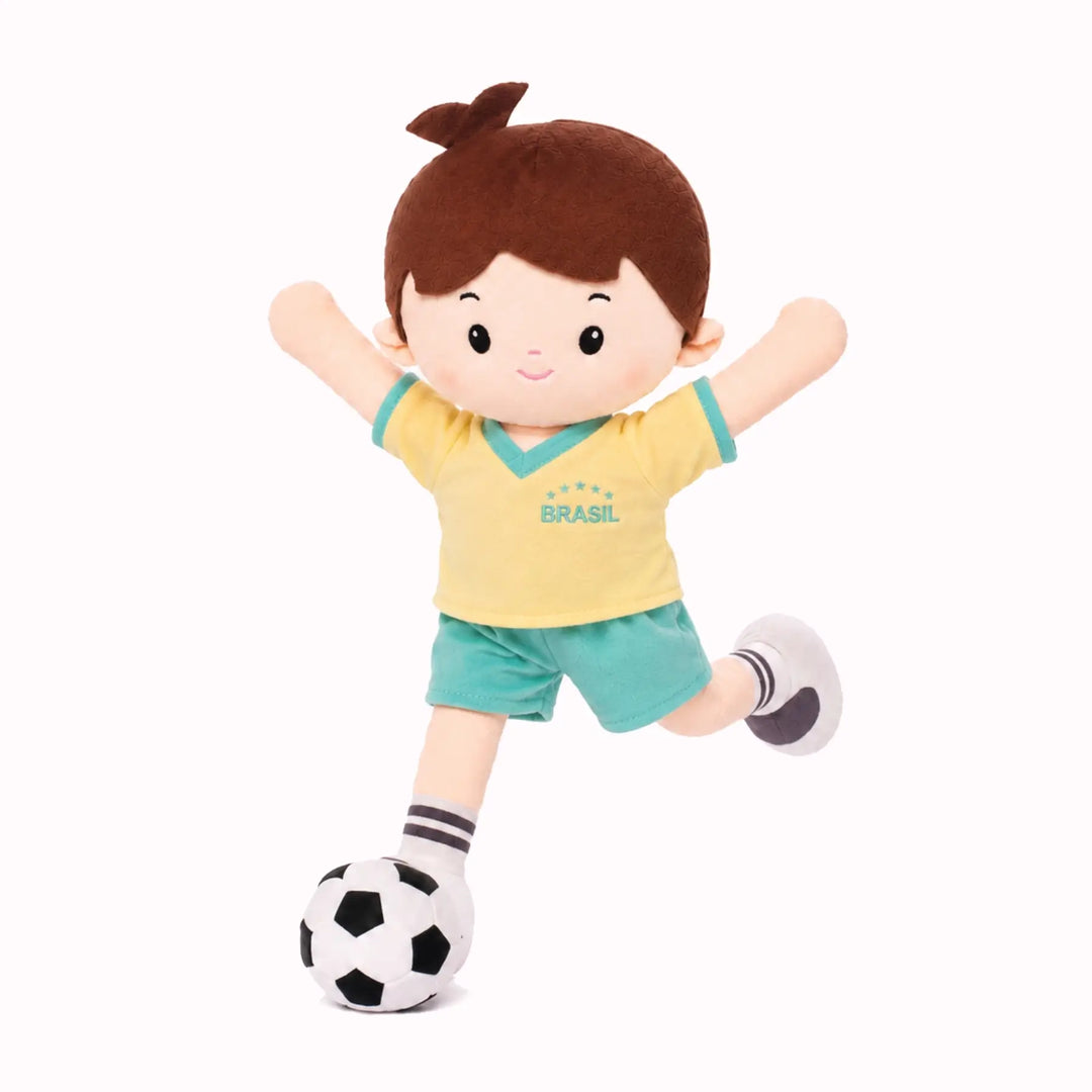 [PRE-ORDER] Personalized Soccer Boy - BRA (2 Skin Tones)