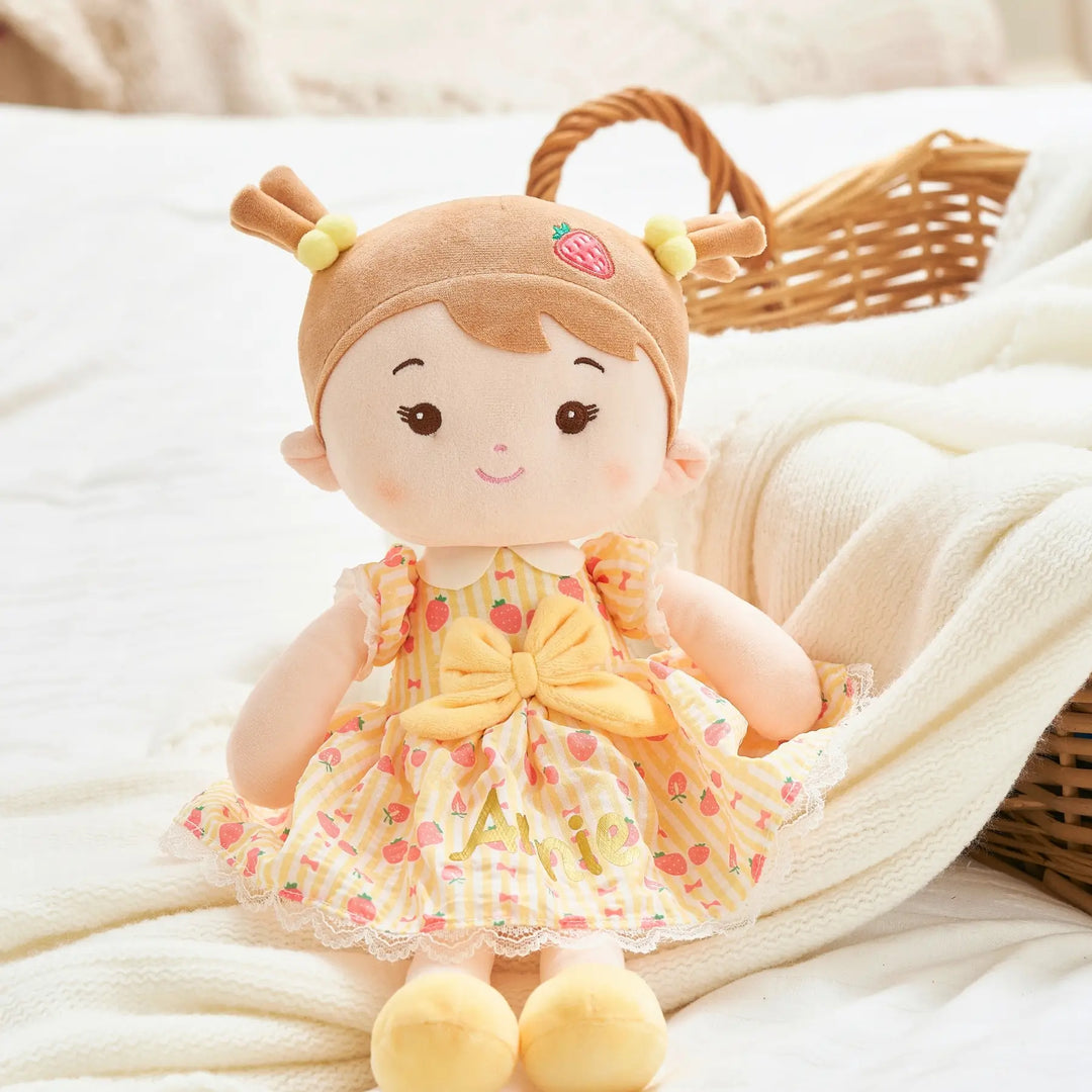 Personalized Strawberry Girl - Yellow